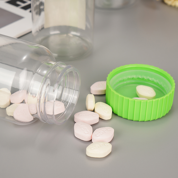 Customized Clear PET Pill Bottles