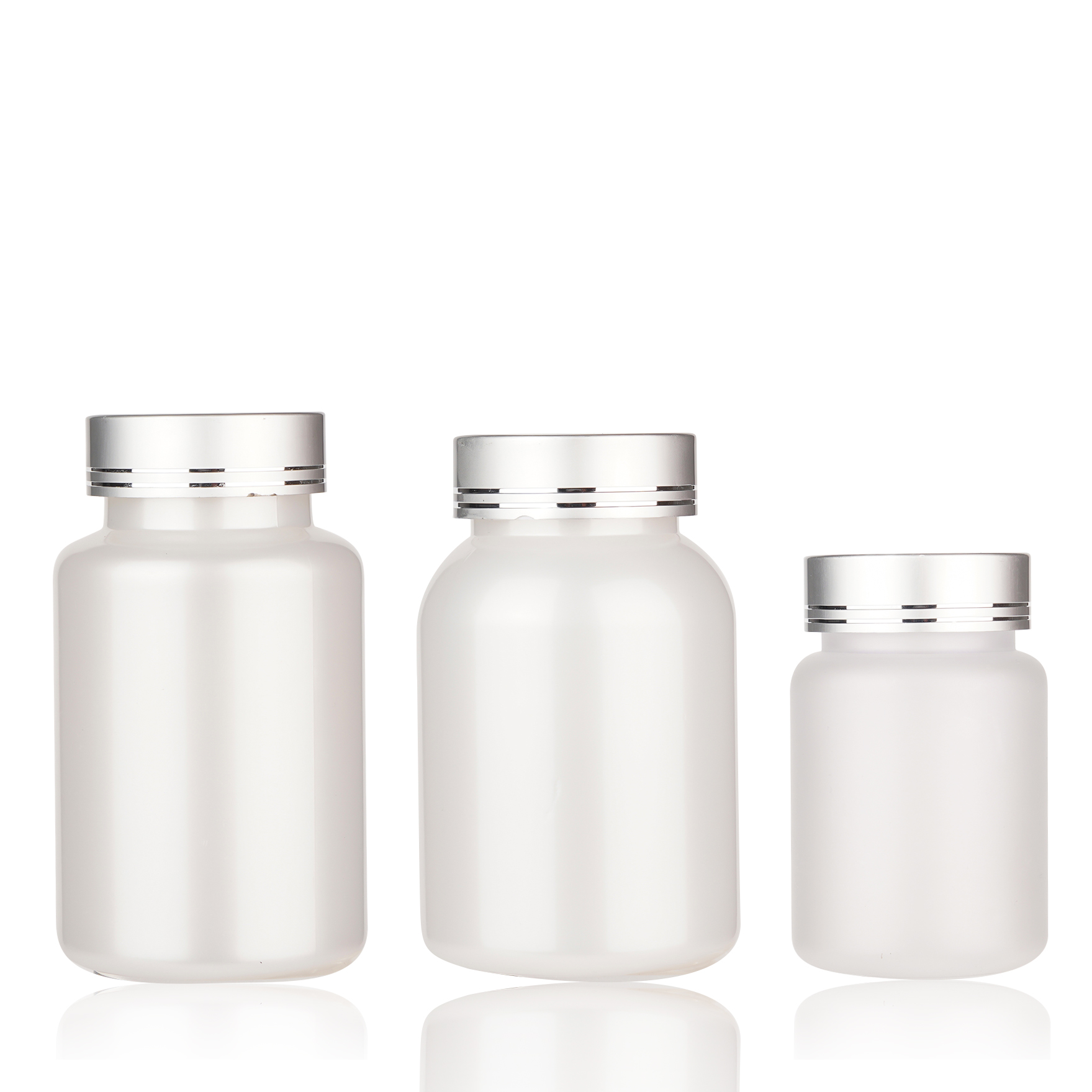 White Portable Capsule PET Canister