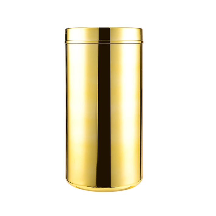 Reusable Vitamin Metalized Canister with Logo