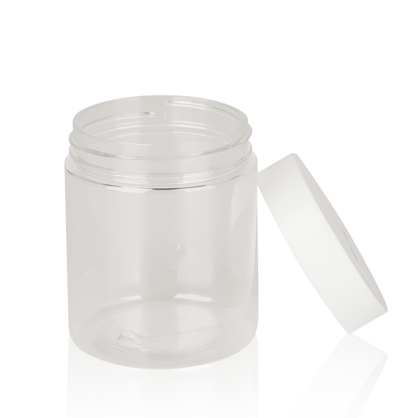 Wholesale Food Grade 100g 120g 150g 200g 250g 300g 400g 500g Empty Clear PET Plastic Jar with Plastic Screw Cap