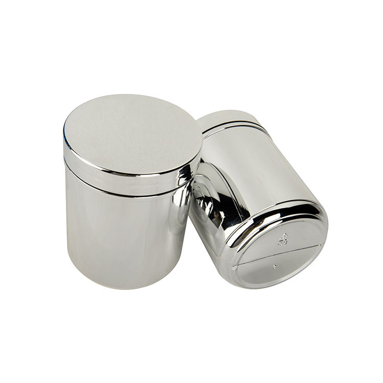 Silver 13oz Metalized Canister with Logo